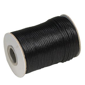 Mouse Tail Cord - Black 2.5mmx50m