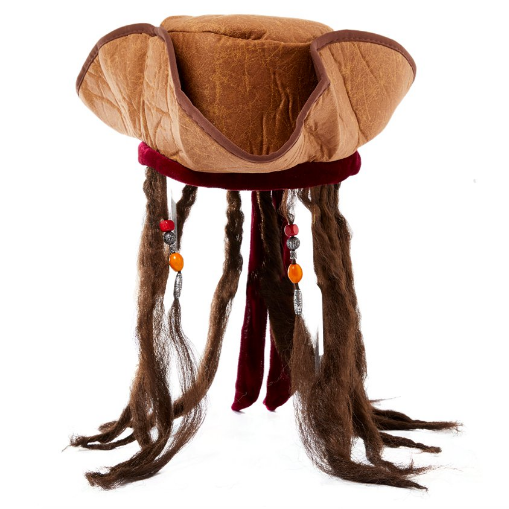 Pirate Hat With Dreadlocks Attached