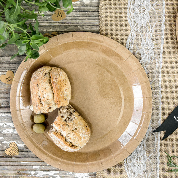 Lunch Plates - Kraft - 6pk