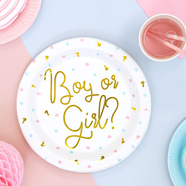 Lunch Plates - Boy or Girl? - 6pk