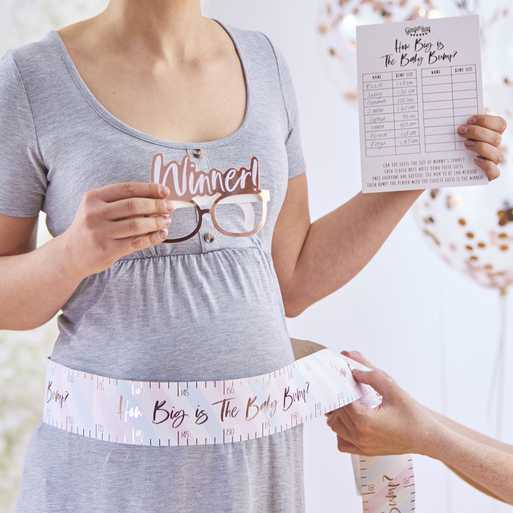 How Big Is the Baby Bump Baby Shower Game