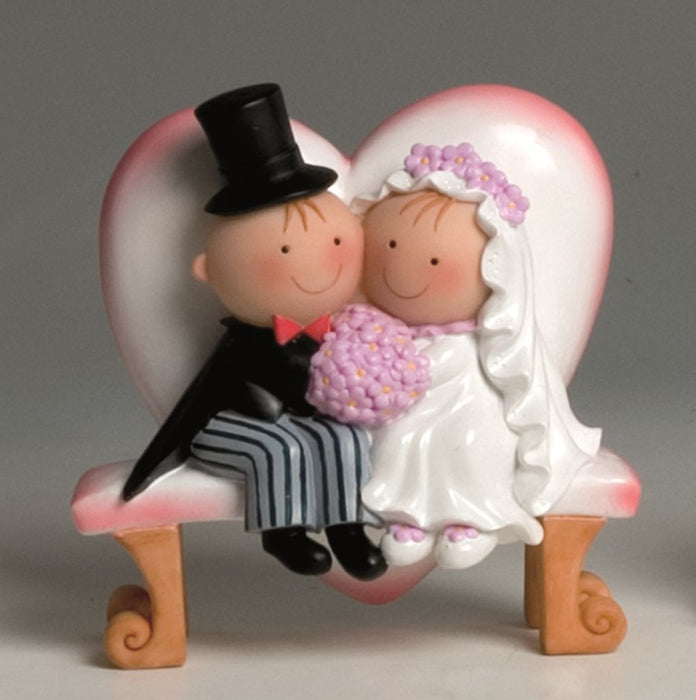 Seated Wedding Couple Figurine