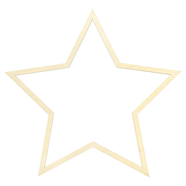 Hanging Wooden Stars - 3pk