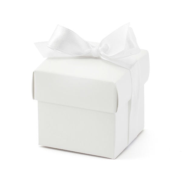 Boxes - White with Ribbon - 10pk
