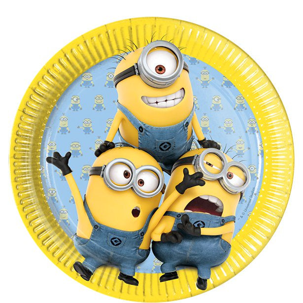 Party Plates - Lunch - Despicable Me Minions 8pk