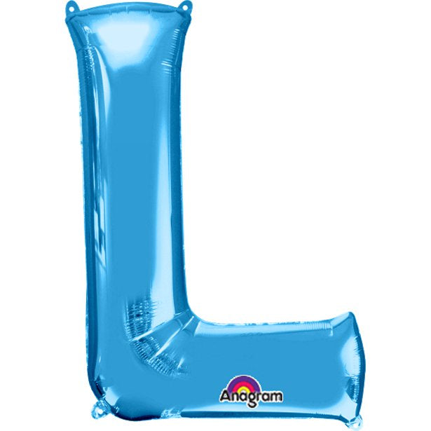 Balloon Foil Letter Shape - Blue L - 34ââ
