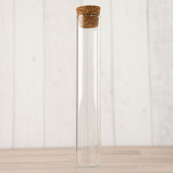 Glass Tube with Cork Top - 12.5cm