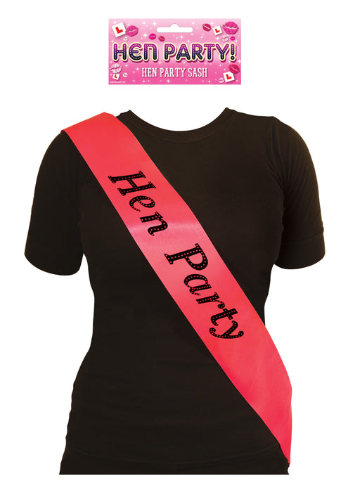 Sash Hen Party Hot Pink