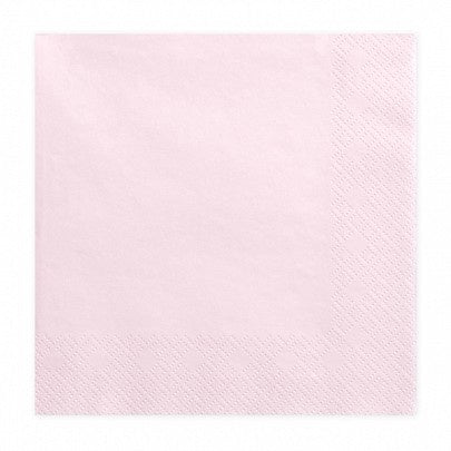 Lunch Napkins - Light Pink - 20pk