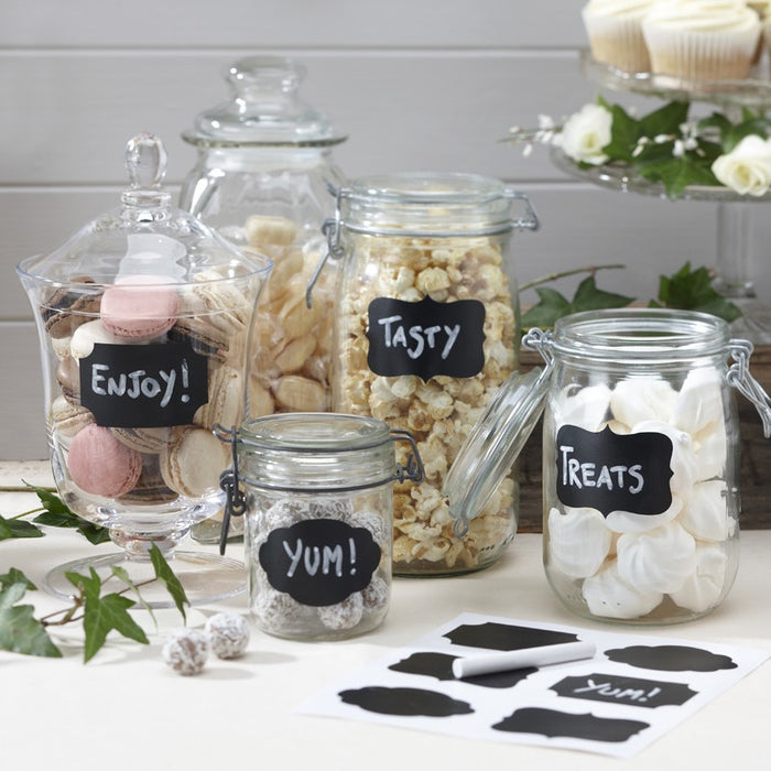 Sticker Labels Chalk Board - Vintage Affair - 12pk