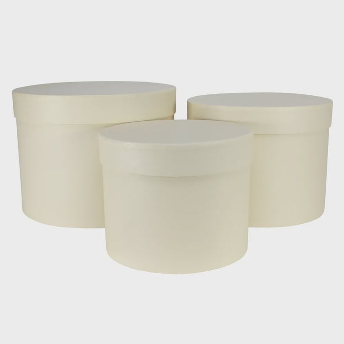 Cream Hat Box - 3 sizes