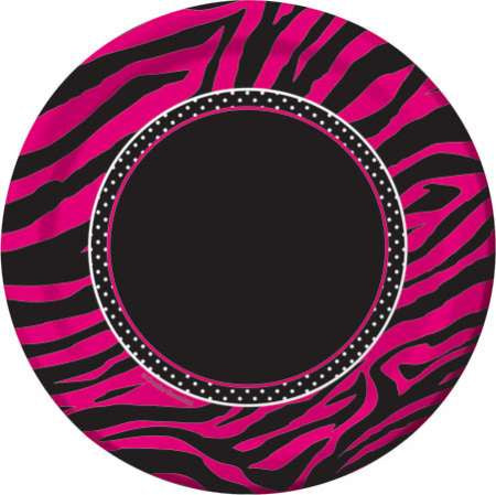Pink Zebra Boutique Paper Plates