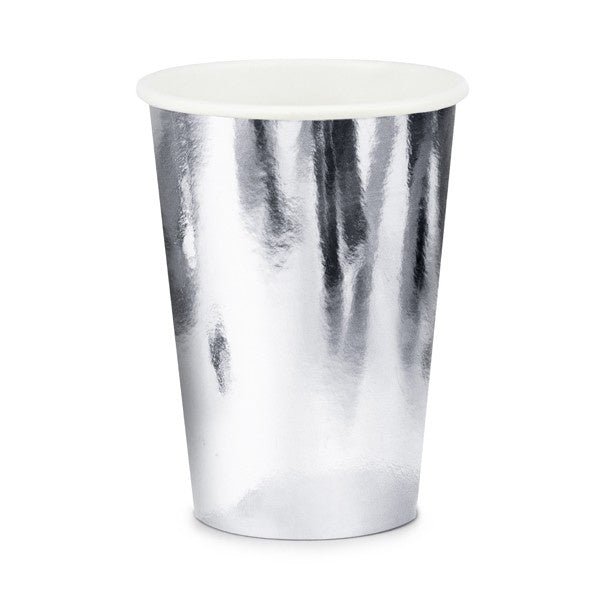 Party Cups - Metallic Silver - 6pk