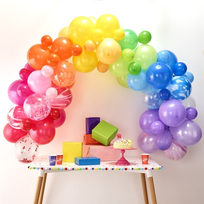 Balloon Arches - Rainbow Balloon Arch Kit 70pk