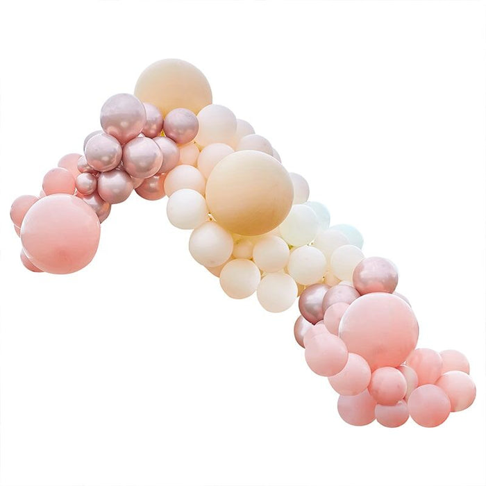 Balloon Arches -  Rose Gold, Peach & Nude Arch Kit 200pk