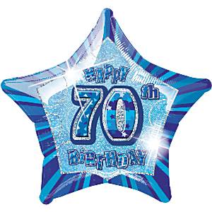 Dazzling Effects 70th 20'' Star Foil Balloon