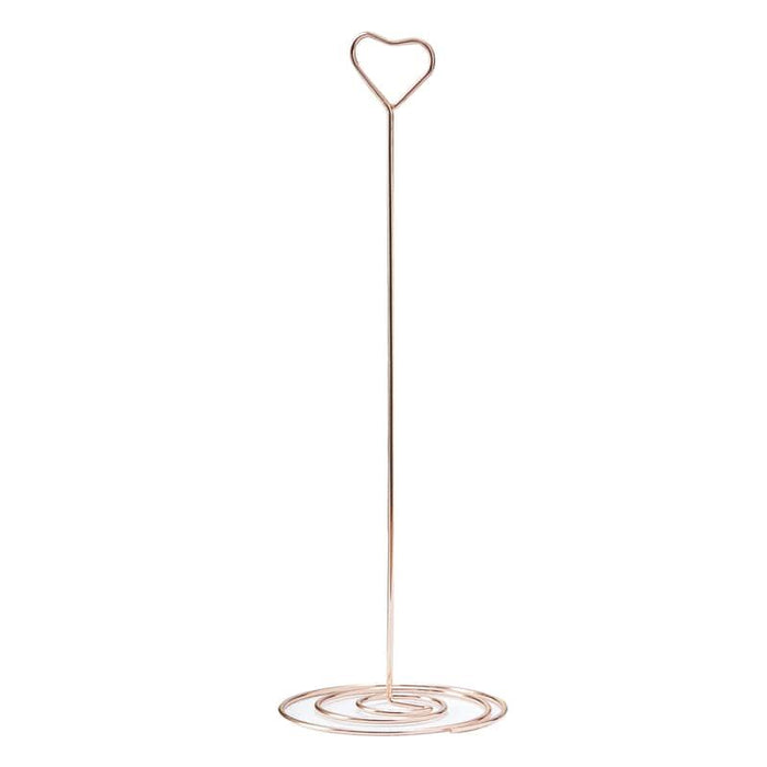 Silver Heart Place Card Holders - 10pk