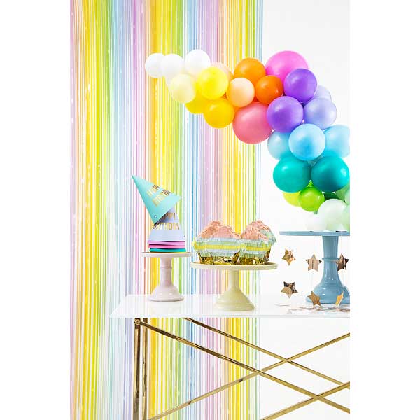 Party Curtain - Mixed Colours - 1m x 1.95m