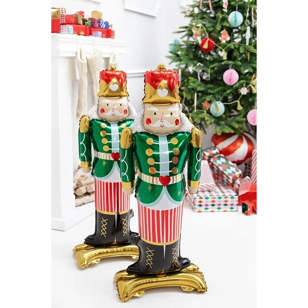 Standing foil balloon Nutcracker, 34x85cm, mix