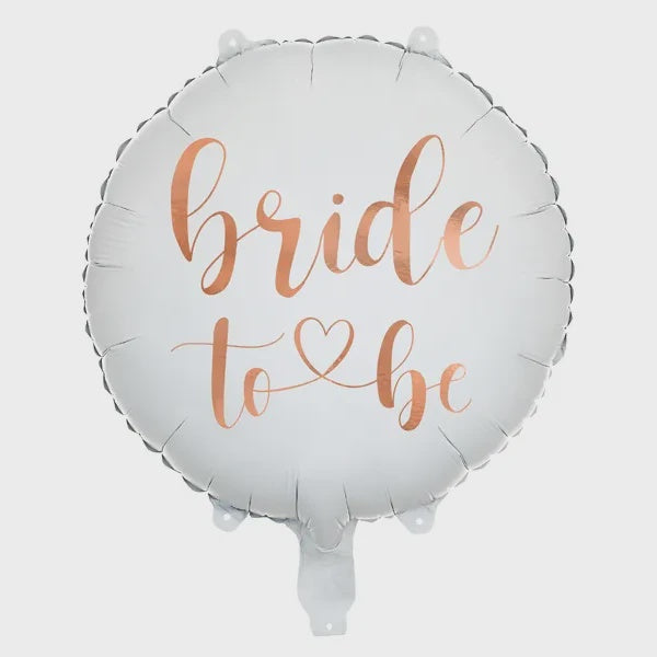 Foil balloon Bride to be 45cm, white