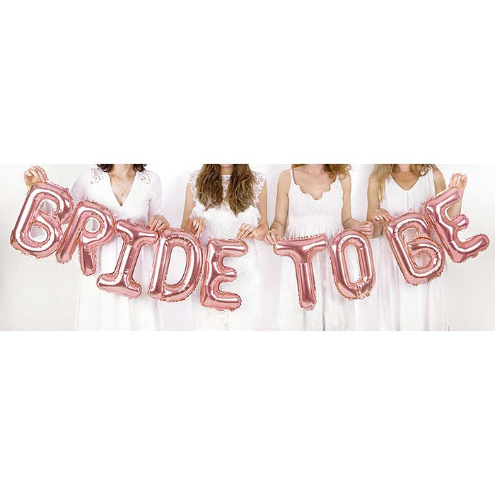 Foil Balloon Bride to be, 340x35cm, rose gold