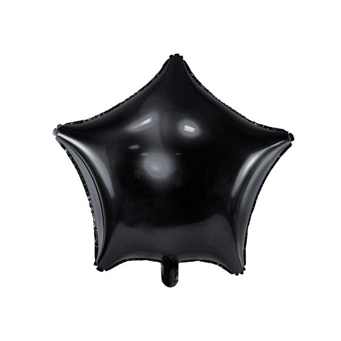 Foil Balloon Star, 48cm, black