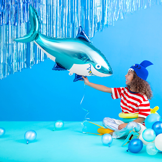 Foil balloon Shark, 92x48cm, mix