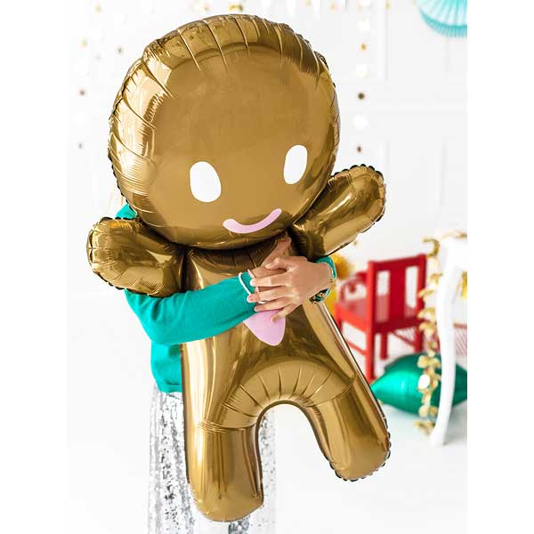 Foil Ballon Gingerbread Man, 67x97 cm, mix