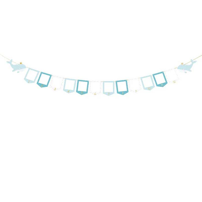 Photo frame garland - Whale, 10.5x15 cm, mix