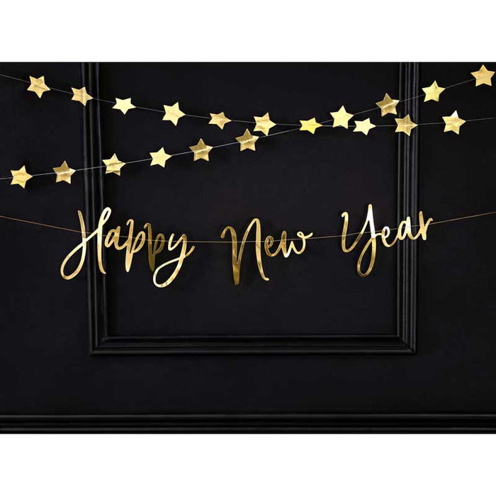 Letter Banner - Gold - Happy New Year