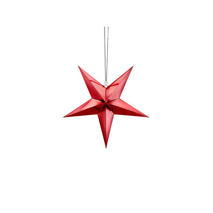 Paper star, 30cm, red