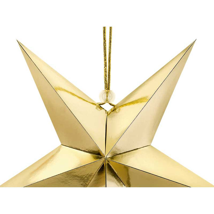 Paper star, 45cm, gold