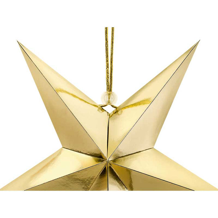 Paper star, 70cm, gold