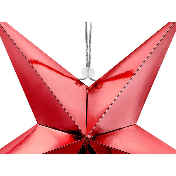 Paper star, 30cm, red