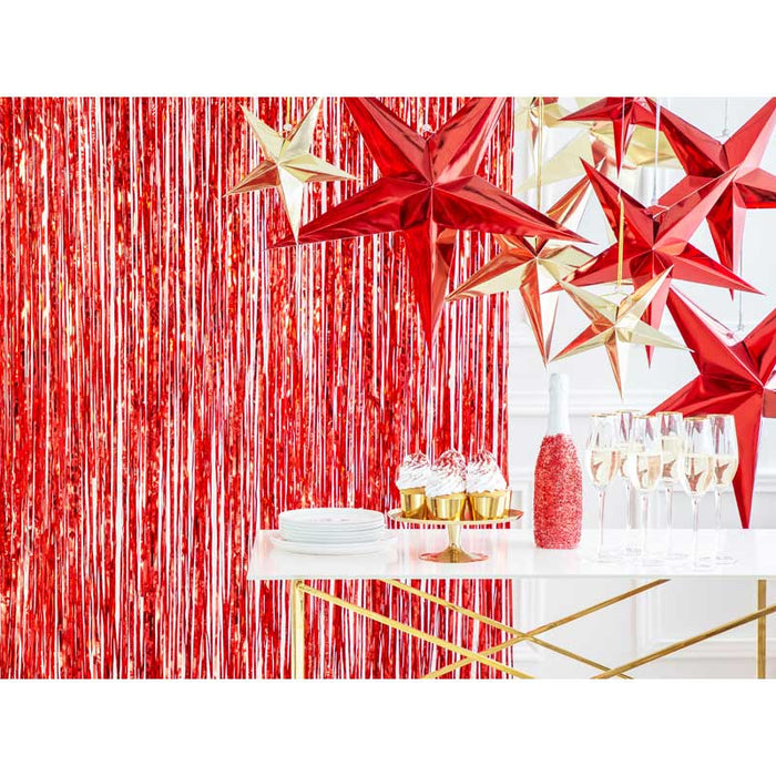 Paper star, 30cm, red