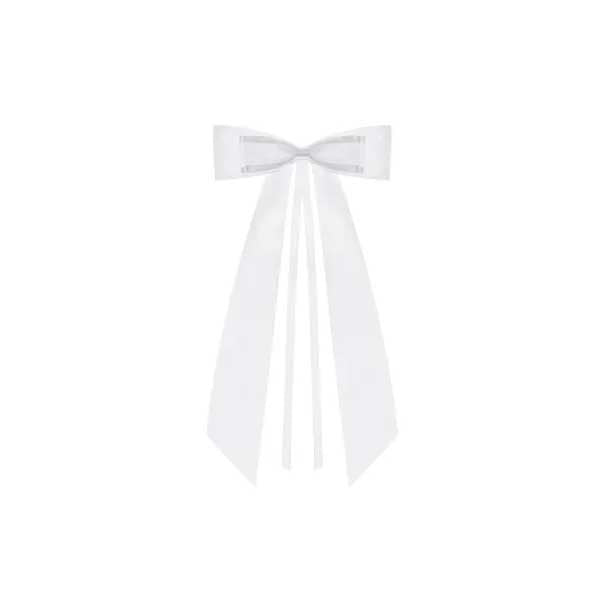 Bows with a bow tie, white, 14cm