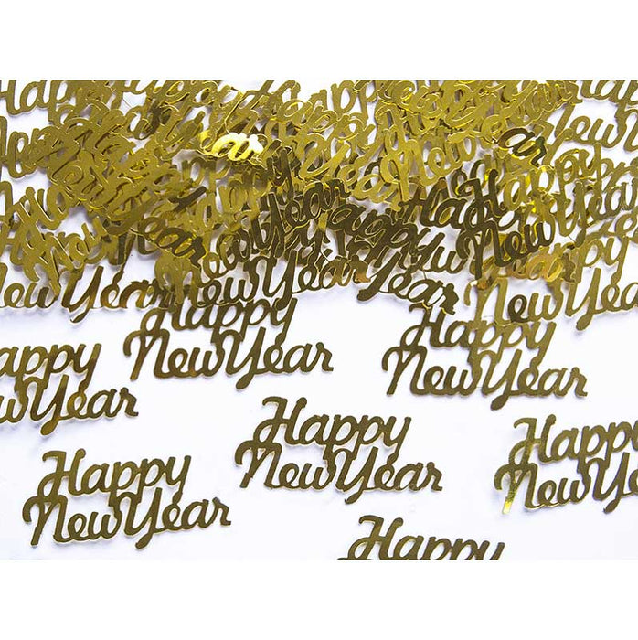 Confetti Happy New Year, gold, 4 x 2cm, 3g