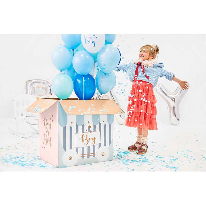 Gender Reveal Balloons box - Boy or Girl, 60x40x60cm