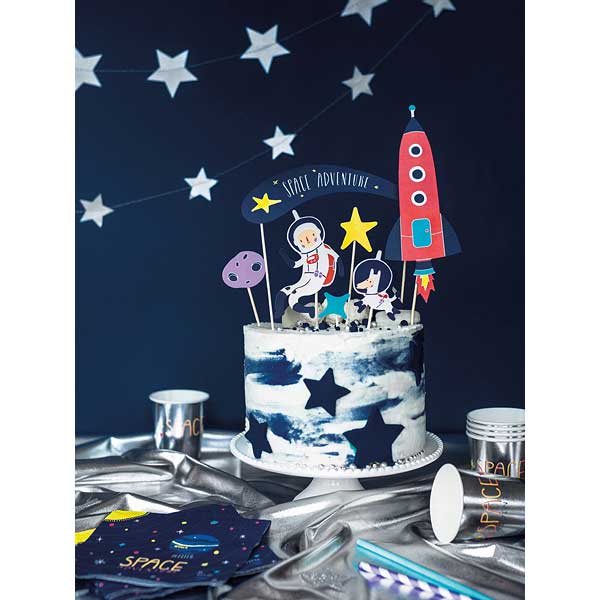 Cake topper Space, 9.5-24.5cm