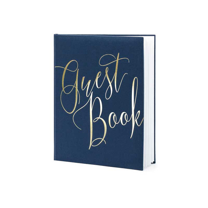 Guest Book, 20x24.5cm, navy blue, 22 pages