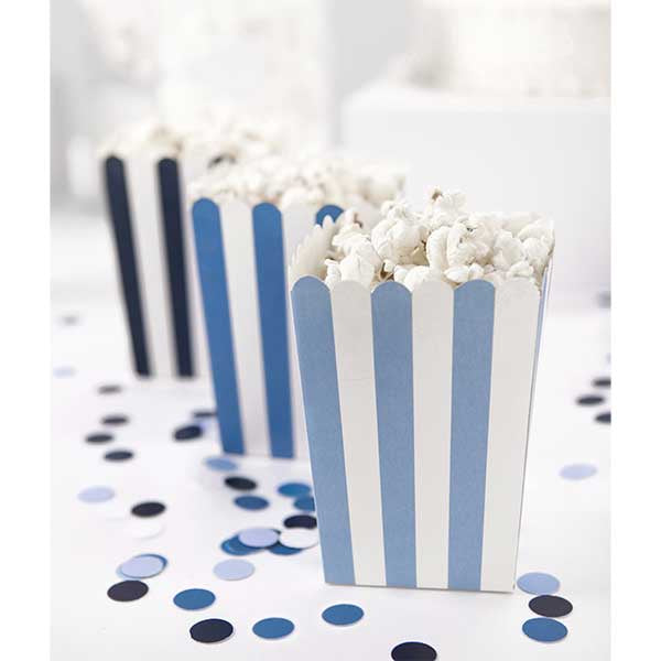 Decorative boxes for popcorn - Little Plane, mix, 7.5 x 7.5 x 12.5 cm