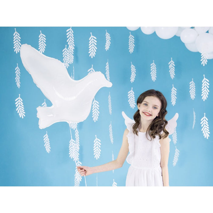 Balloon Foil - White Dove - 30x26''