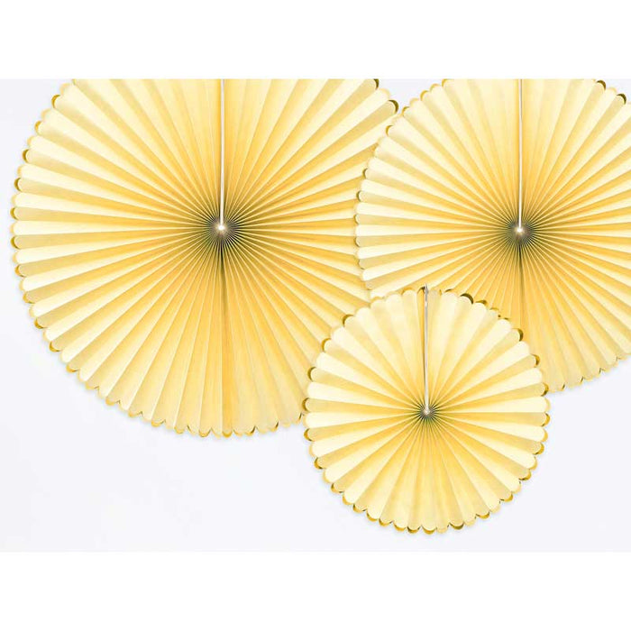 Decorative Rosettes Yummy, light yellow