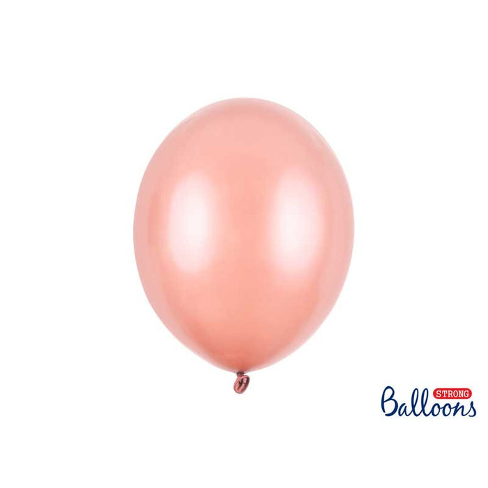 Balloon Latex Metallic - Rose Gold 30cm - 50pk