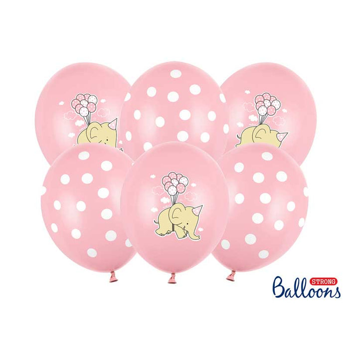 Balloons Latex - Pink Elephant Mix - 30cm