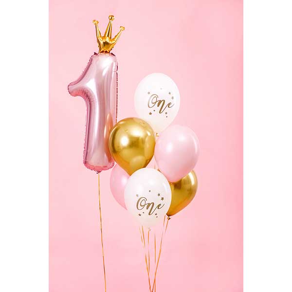 Balloons 30cm, One, Pastel Pink - 6pk