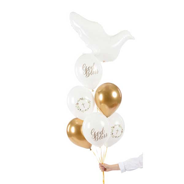Balloons 30 cm, God Bless, mix - 6pk