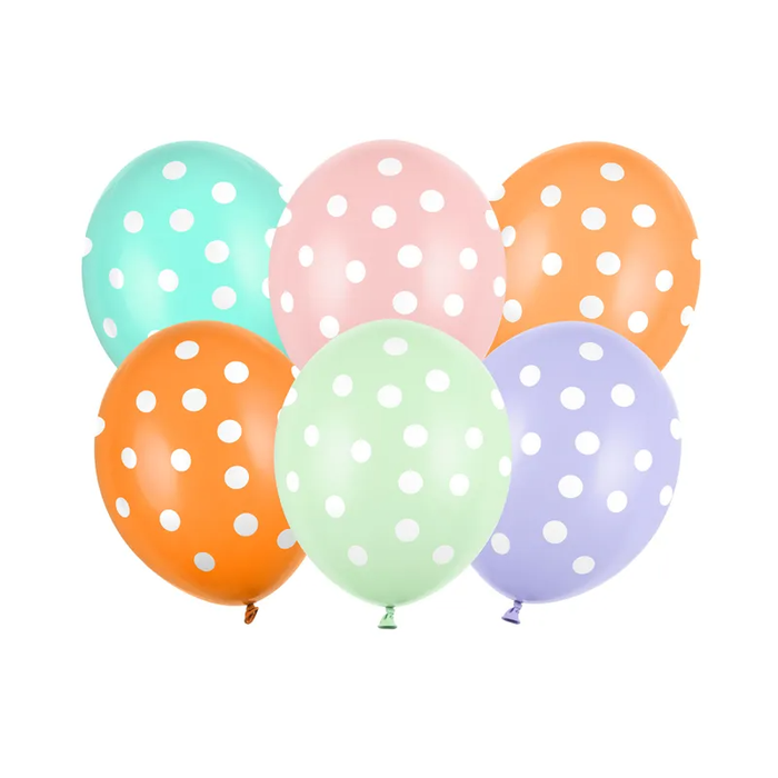Balloons 30 cm, Dots, mix