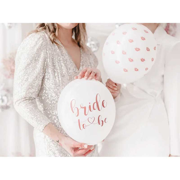 Balloons 30 cm, Bride to be, mix - 6pk