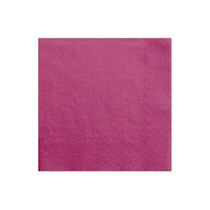 Lunch Napkins - Dark Pink - 20pk